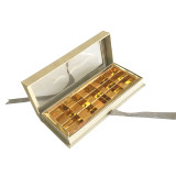 packing luxury black box white logo chocolate packaging