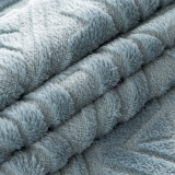 Coral Fleece Embossed Blanket Wholesale Custom Luxury Travel Throw Blankets