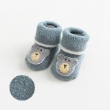Autumn And Winter Thickened Warm Fuzzy Children's Socks Coral Fleece Baby Tube Socks Non-Slip Baby Floor Socks