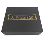 custom  boot packaging black shoe gift box with magnet