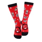 New Designs Fantasy Hilarious Face Combed Cotton Knee High Men Socks Gift