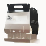 clear plastic cardboard paper food packaging for cake box
