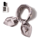 Korean square silk scarf ladies spring and autumn decoration scarf art cartoon pattern neckerchief scarf