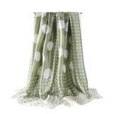 Custom Wave Point 100% Silk Scarf Printing Scarves Silk Silk Scarves Ladies