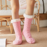 Autumn And Winter Fuzzy Thickening Women Socks Velvet Floor  Adult Home Slippers Socks Warm Sleeping Socks