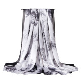 Digital Printing High Quality Fashion Ladies Scarf Silk Long Satin Silk Scarf Fashion Silk Scarfs