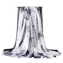 Digital Printing High Quality Fashion Ladies Scarf Silk Long Satin Silk Scarf Fashion Silk Scarfs