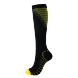 Compression socks knee high for running hiking wholesale custom 20-30mmhg funny colorful football medical socks