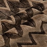 High Quality Microfiber Coral Fleece Blanket Ombre Brown Throw Blanket Wholesale