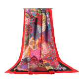 2021 new arrival Wholesale large square hijab ladies shawls luxury silk woman women scarf