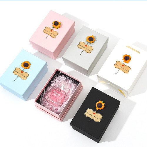 High quality  lipgloss cosmetics silver card paper packaging box