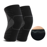 2020 New Arrivals 3D Knitted Elastic Nylon knee supports Sleeve Compression Sports Knee Brace