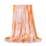 Digital Printing High Quality Fashion Ladies Scarf Silk Long Satin Silk Scarf Fashion Silk Scarfs
