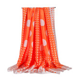 Custom Wave Point 100% Silk Scarf Printing Scarves Silk Silk Scarves Ladies