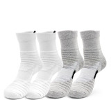 Men Tube Professional Actual Combat Long Tube Breathable Thick Towel Bottom High-Top Elite Basketball Sports Socks