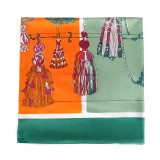 Sunscreen beach to prevent sunning beach scarf female Korean fashion decorative silk scarf air conditioning shawl