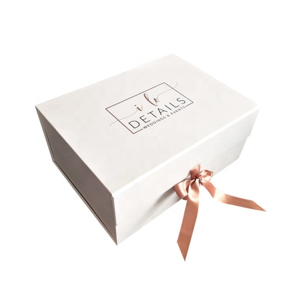 Custom Logo Luxury Collapsible Hat Rigid Cardboard Shoe Gift Folding Box With Magnetic Closure