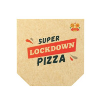 Custom printed design cajas de reusable corrugated shipping packaging cheap delivery pizza box