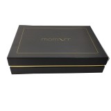 Custom t shirt box with separate lid and bottom with logo