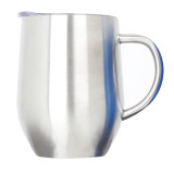 Coffee Mug with Handle 14oz Insulated Stainless Steel Reusable Coffee Cup Double Wall Coffee Travel Mug Powder Coated Forest