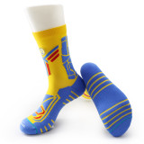 Customized Wholesale Cotton Men's Towel Bottom Breathable Shaping European And American Fashion Trend Basketball Sports Socks