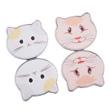 Professional Custom Logo Cat Shape Print Portable Mirror Custom Cosmetic Mirror
