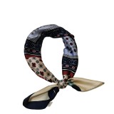 Women Cashew Nuts Little Printed Scarves Mass Customization Satin Square Scarf Designer