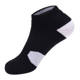 Custom Mens Cotton Hosiery Solid Colour Breathable Low Cut Short Ankle Socks Casual Sports Socks Wholesale