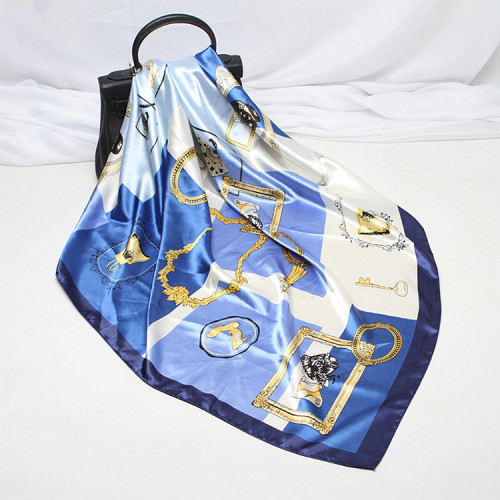 New Style Square Scarf Leopard Print Female Spring Summer Decoration Scarf Various Patterns Silk Satin Scarf 70*70cm