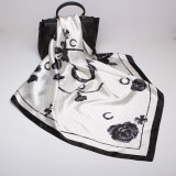 New Style Square Scarf Leopard Print Female Spring Summer Decoration Scarf Various Patterns Silk Satin Scarf 70*70cm