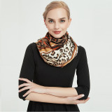 Promotional Custom Double Sided Silk Scarf Shawl Hand Rolled 100% Silk Double Sided Scarf