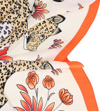 New style leopard print pattern korean version of spring and autumn summer professional silk square scarf ladies