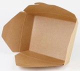45oz China Wholesale Disposable Packaging Kraft Whiteboard Takeaway Food Paper Lunch Box