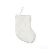 Christmas Gift Bag Decoration Medium-Sized High-End White Plush Christmas Tree Pendant Socks