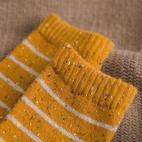 Custom High Quality Christmas Women Striped Thick Wool Floor Socks