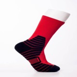 Customized size sports basketball socks outdoor riding striped tube socks quick-drying socks