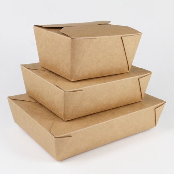 1# 26 oz Microwave Safe, Leak Grease Resistant paper container for food disposable paper food box