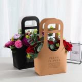 Wholesale Luxury Flower Packaging Valentine's Day Gift Bag Custom Logo