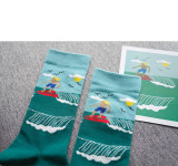 2021 Mens Funky Bakery Novelty Colorful Happy Dress Socks Assorted Designs