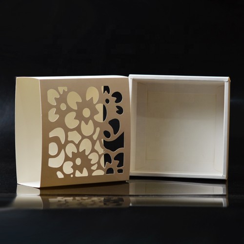Unique Design Hollow Out Drawer Paper Box Packaging For Gift