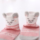 High Quality Girl Child Tube Socks Knitted Organic Cotton Happy Socks