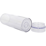 Acrylic Skinny Tumbler with Lid and Straw Plastic Cup BPA Free straight water bottle Acrylic travel mug