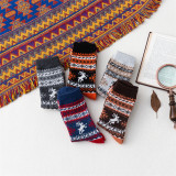 New Winter Products Amazon Wish Cross-Border Thickened Warmth Ladies Rabbit Wool  Thick Thread Fawn Christmas Women Socks
