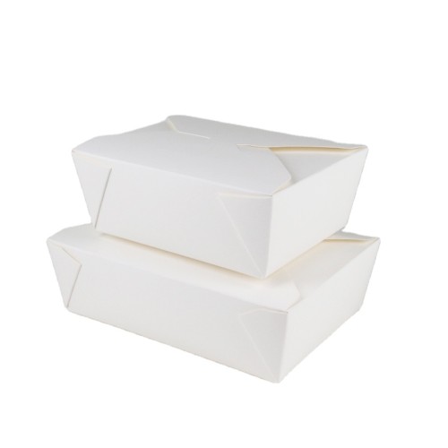 45 oz Fast Food Biodegradable  box Original Color Kraft paper container food takeaway box