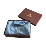 Eco Friendly Custom Logo White 2 Pieces Paper Cardboard Men Tie Shirt Apparel Gift Packaging Box