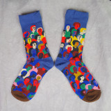 2021 Happy Custom Colorful Jacquard Sox Design Socks Funny Socks Happy Man Socks