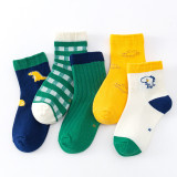 Baby Sock Autumn And Winter Combed Cotton Baby Cartoon Boys and Girls Middle Stockings