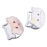 Professional Custom Logo Cat Shape Print Portable Mirror Custom Cosmetic Mirror