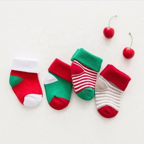 Winter High Quality Newborn Baby Christmas Gift Socks