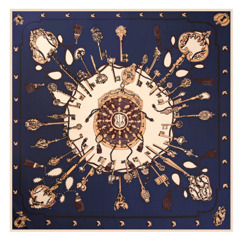 Women spring and autumn twill satin silk beach towel sunscreen shawl summer printed square scarf